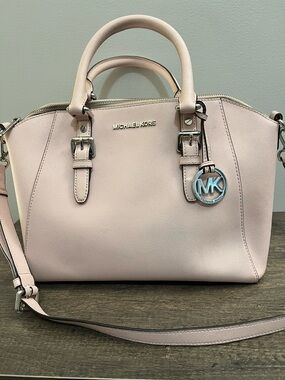 Michael Kors Pale Blush Saffiano Leather Satchel